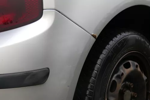 Skoda Fabia 6Y Schrägheck Stoßstange hinten Heckstoßstange grau silber LF7T (183678)