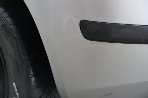 Skoda Fabia 6Y Schrägheck Stoßstange hinten Heckstoßstange grau silber LF7T (183678)