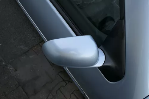 VW Golf 4 Bora elektrischer Spiegel vorne rechts Außenspiegel blau LB5S Glas