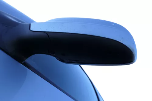 VW Golf 4 Bora elektrischer Spiegel vorne links Außenspiegel blau LB5S Glas (183691)