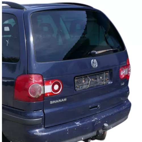 VW Sharan 7M Heckklappe Scheibe  Klappe hinten ab Bj.2000 blau LA5G ohneAnbautei
