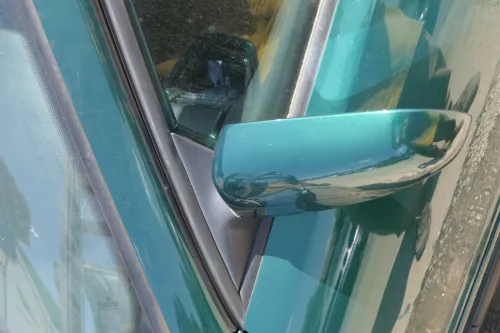 Audi A4 B5 Spiegel Außenspiegel links elektrisch grün LZ6J (183763)