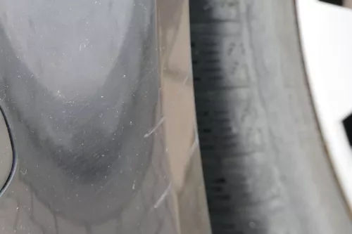 VW Polo 9N 9N3 Stoßstange Heckstoßstange hinten schwarz LC9Z - Einparkhilfe PDC (183798)