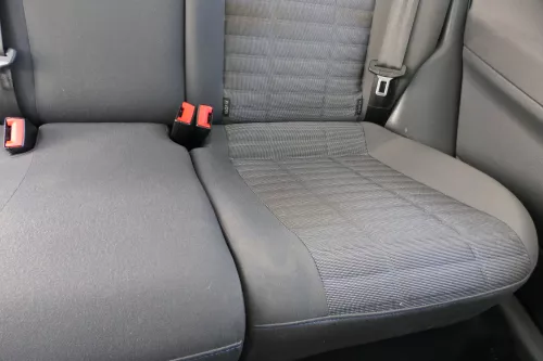 VW Polo 9N 9N3 Sitz Rückbank Sitzfläche Sitze 3 Punkt Gurt hinten blau OHNEKopfs (183806)