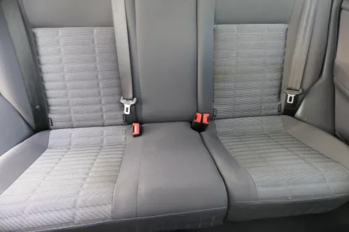 VW Polo 9N 9N3 Sitz Rückbank Sitzfläche Sitze 3 Punkt Gurt hinten blau OHNEKopfs (183806)