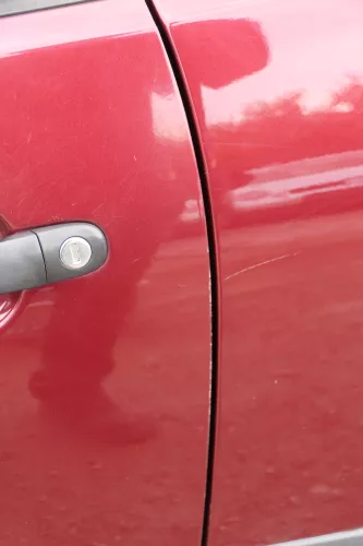 VW Polo 9N 9N3 Tür vorne links Fahrertür 2/3-Türer rot LC3R -ohne Anbauteile (183815)