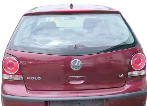 VW Polo 9N3 9N Heckklappe Kofferraumklappe Klappe rot LC3R - Scheibe