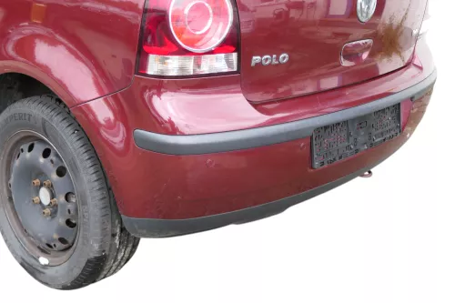 VW Polo 9N 9N3 Stoßstange Heckstoßstange hinten rot LC3R - Einparkhilfe PDC (183818)