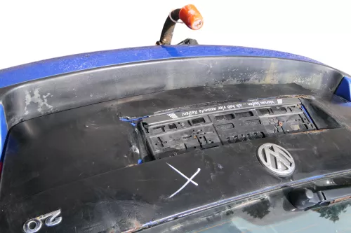 VW Golf 4 Bora Kombi Stoßstange hinten Heckstoßstange Stoßfänger blau LW5Z (183854)