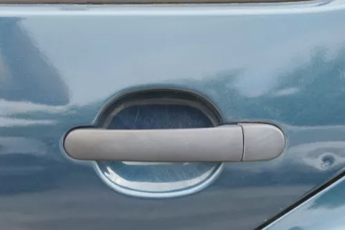 VW Golf 4 Limousine Tür hinten links grün LC6X  (KEINkombi) ohne Anbauteile (183872)