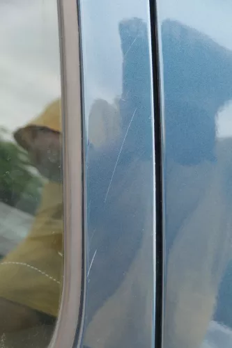 VW Golf 4 Limousine Tür hinten links grün LC6X  (KEINkombi) ohne Anbauteile (183872)