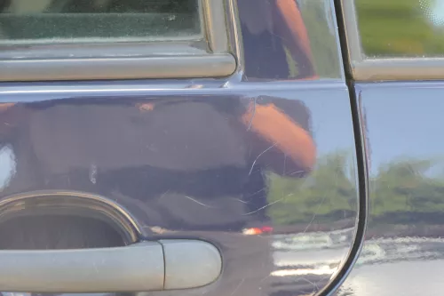 VW Golf 4 Bora Tür hinten links nur Kombi / Variant blau LA5G - ohne Anbauteile (183895)