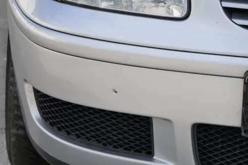 VW Polo 6N2 Stoßstange vorne Frontstoßstange Stoßfänger silber LA7W (183984)