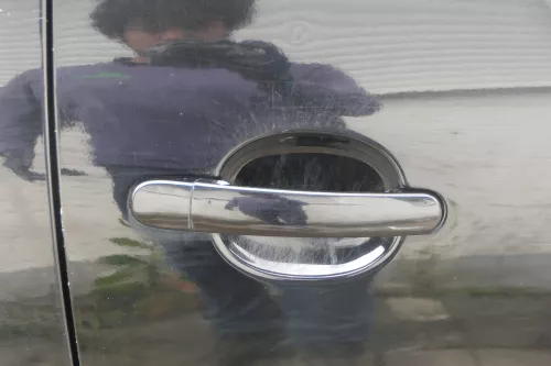 Golf 5 V 1K Tür Türblatt vorne rechts Fahrertür 2/3-Türer schwarz L041 + Rahmen (184032)