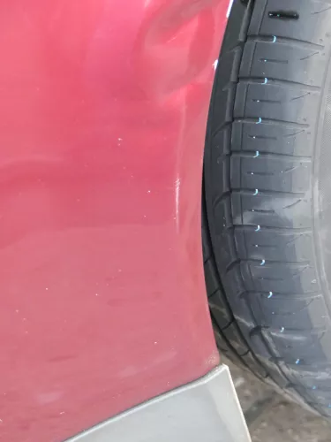 Audi A6 4B Kotflügel vorne links rot LZ3L (bis ca.Mitte 2001 passend   - DELLE (184087)