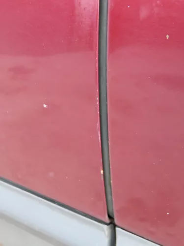 Audi A6 4B C5 Tür nur Türblatt vorne links Fahrertür rot LZ3L - ohne Anbauteile (184088)