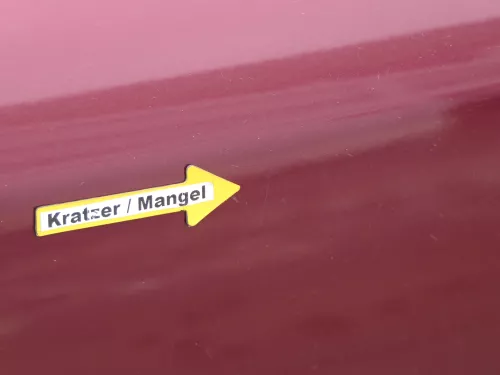 Audi A6 4B C5 Tür nur Türblatt vorne rechts Beifahrertür rot LZ3L - Dellen! (184091)