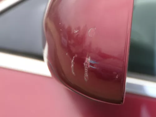 Audi A6 4B Spiegel Außenspiegel links elektrisch rot LZ3L + GLAS (184094)