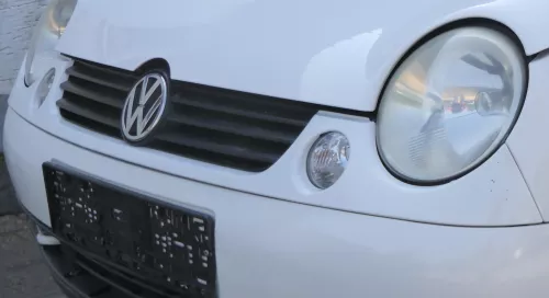 VW Lupo 6X Kühlergrill Grill Grillleiste vorne Leiste weiß LB9A vorn