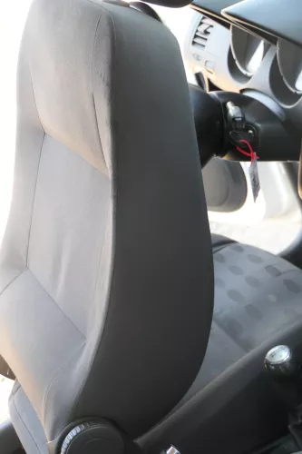 Seat Arosa VW Lupo Sitz vorn links Fahrersitz Höhenverstellung schwarz dunkel (184172)