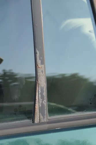 VW Golf 4 Bora Tür hinten links nur Kombi / Variant grün LC6M - ohne Anbauteile (184182)