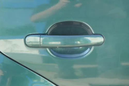 VW Golf 4 Bora Tür hinten rechts nur Kombi / Variant grün LC6M -ohne Anbautei (184183)