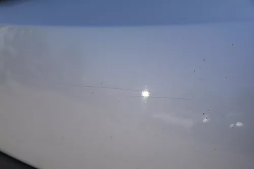 Skoda Fabia 6Y Stoßstange Stoßfänger vorne silber grau LF7T 2000-2004 (184279)