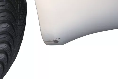 Skoda Fabia 6Y Stoßstange Stoßfänger vorne silber grau LF7T 2000-2004 (184279)