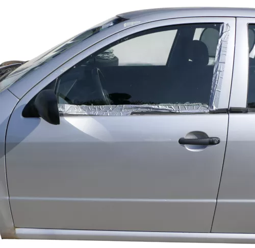 Fabia 6Y Kombi + Limousine Tür vorne links Fahrertür grau LF7T silber ohneAnba