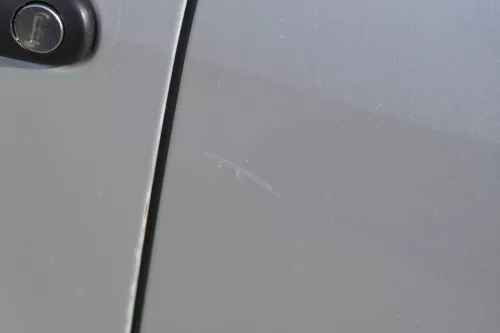 Fabia 6Y Combi Variant Kombi Tür hinten links silber grau LF7T ohne Anbauteile (184283)