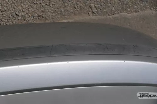 Skoda Fabia 6Y Kombi Stufenhec Stoßstange hinten Heckstoßstange grau silber LF7T (184286)