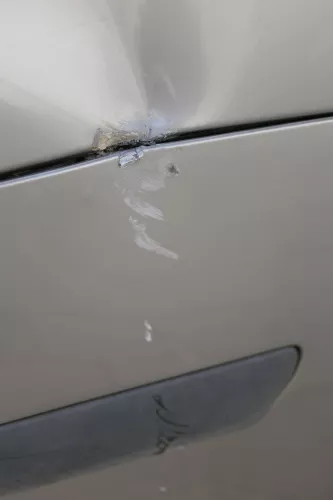 Skoda Fabia 6Y Kombi Stufenhec Stoßstange hinten Heckstoßstange grau silber LF7T (184286)