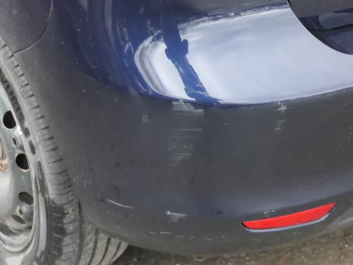 Seat Ibiza 6L Stoßstange Heckstoßstange hinten blau LW5U Facelift (184392)