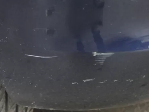 Seat Ibiza 6L Stoßstange Heckstoßstange hinten blau LW5U Facelift (184392)