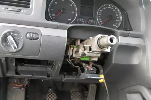 VW Golf 5 1K Verkleidung Abdeckung Dekor silber links + rechts silber grau (184440)