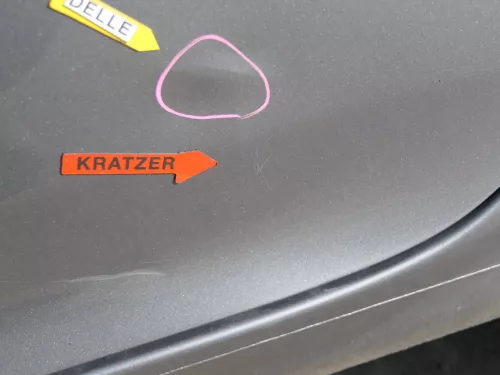 Golf 5 V 1K Tür Türrahmen hinten links 4/5-Türer grau LA7T -ohneAnbautei (184451)