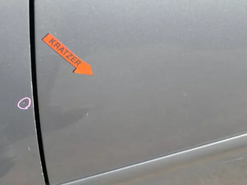 Golf 5 V 1K Tür Türrahmen hinten links 4/5-Türer grau LA7T -ohneAnbautei (184451)