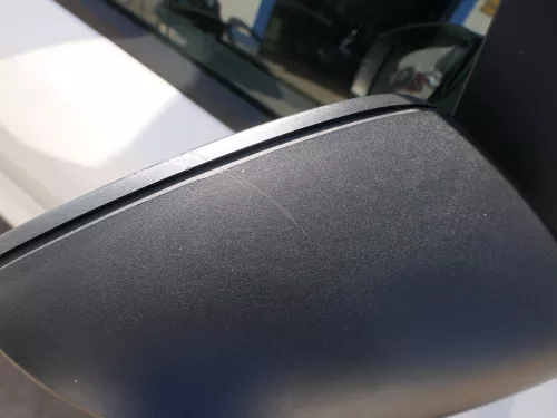 Polo 6R 6C mechanisch manuell Spiegel Außenspiegel rechts außen schwarz (184504)