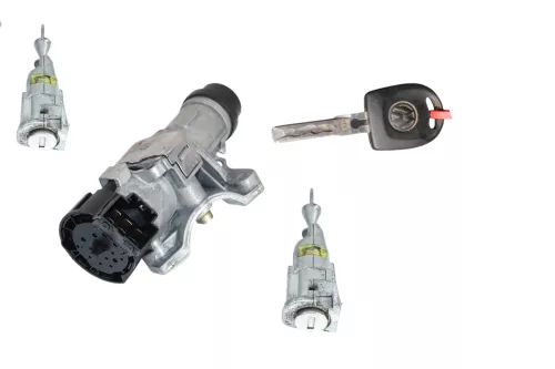 VW Polo 6R Zündschloß Schloß Zündung 1x Schlüssel + 2x Türschloß Tür Tank