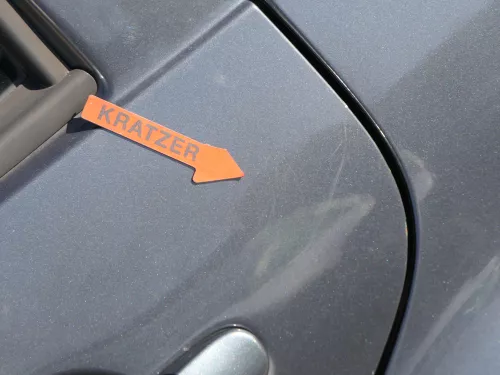 VW Golf 4 Bora Tür hinten links nur Kombi / Variant grau LC7V - ohne Anbauteile (184593)