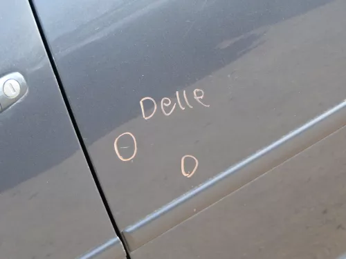 VW Golf 4 Bora Tür hinten links nur Kombi / Variant grau LC7V - ohne Anbauteile (184593)