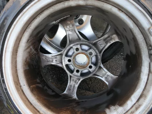 4x Beetle Golf 4 Felgen 17 Zoll Alufelgen Felge Borbet KBA 43945 Reifen wechseln (184621)