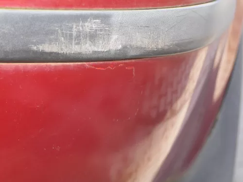 Skoda Fabia 6Y Kombi Stufenhec Stoßstange hinten Heckstoßstange rot braun LF3T (184630)