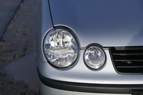 VW Polo 9N Stoßstange Frontstoßstange vorne silber LA7W (184643)