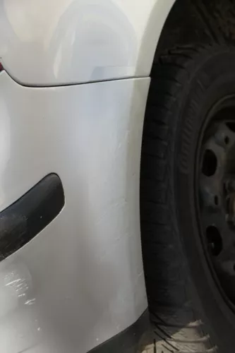 VW Polo 9N 9N3 Stoßstange Heckstoßstange hinten silber grau LA7W (184654)