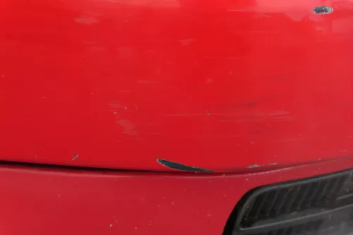 VW Polo 6N Stoßstange vorne 2-geteilte Frontstoßstange rot LP3G Stoßfänger (184675)