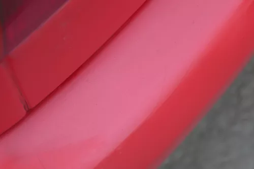 Polo 6N Stoßstange hinten 2-geteilte Heckstoßstange rot LP3G schwarz Stoßfänger (184677)