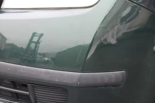 Skoda Fabia 6Y Stoßstange Stoßfänger vorne silber grün LF8C 2000-2004 (184735)