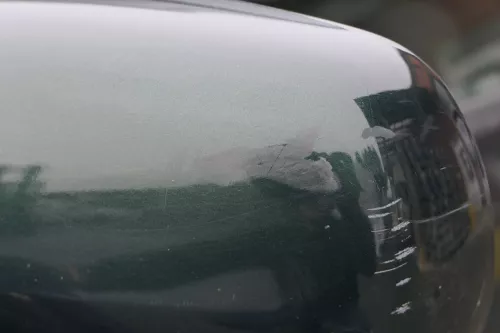 Skoda Fabia 6Y elektrisch Spiegel Außenspiegel links mit Glas grün LF8C (184738)