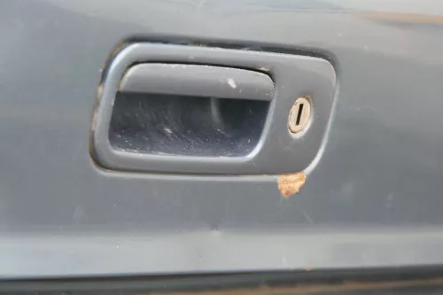 VW Sharan 7M Heckklappe Scheibe  Klappe hinten ab Bj.2000 blau LC5W ohneAnbautei (184756)